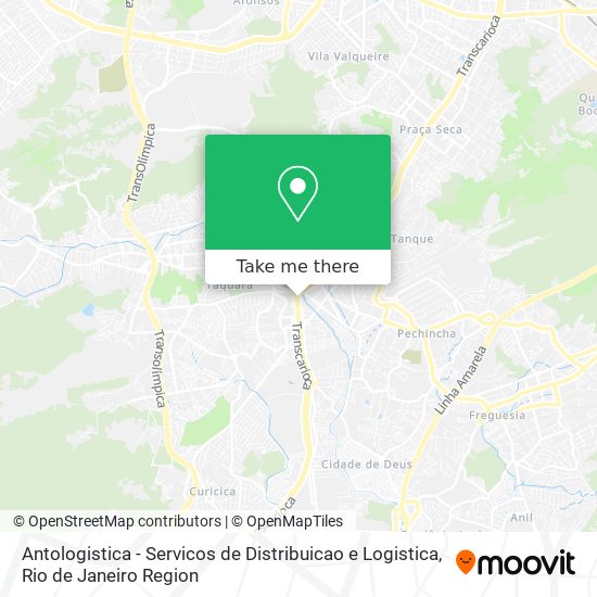 Mapa Antologistica - Servicos de Distribuicao e Logistica