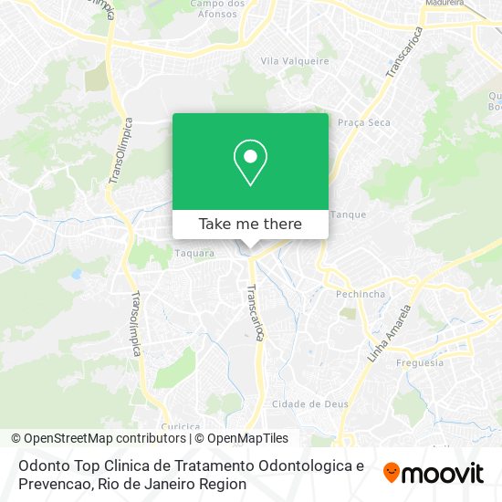 Odonto Top Clinica de Tratamento Odontologica e Prevencao map