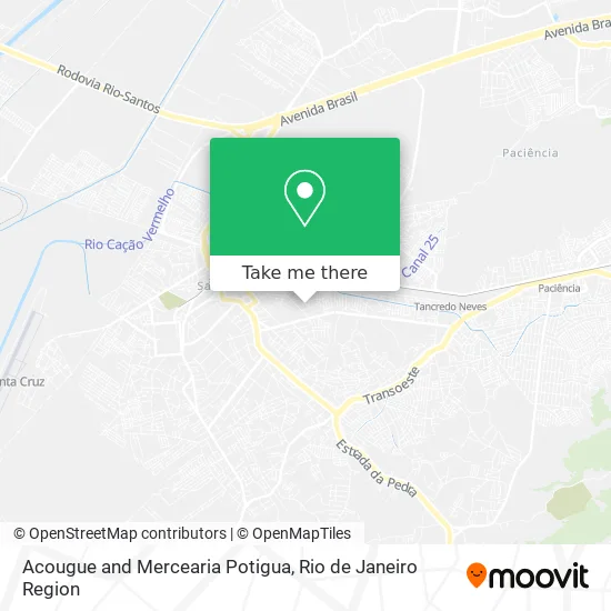 Acougue and Mercearia Potigua map