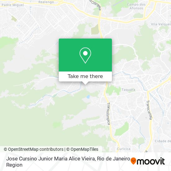 Jose Cursino Junior Maria Alice Vieira map