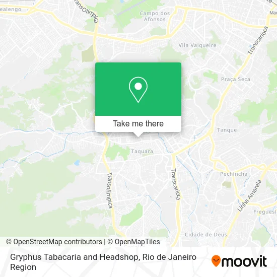 Gryphus Tabacaria and Headshop map
