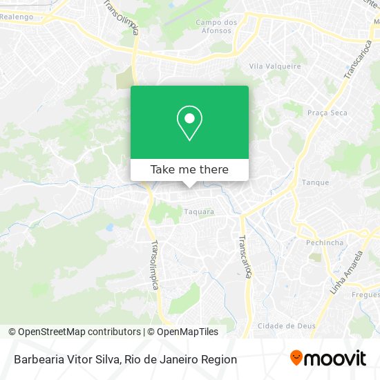 Mapa Barbearia Vitor Silva