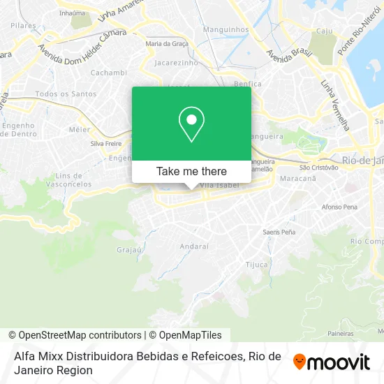 Alfa Mixx Distribuidora Bebidas e Refeicoes map