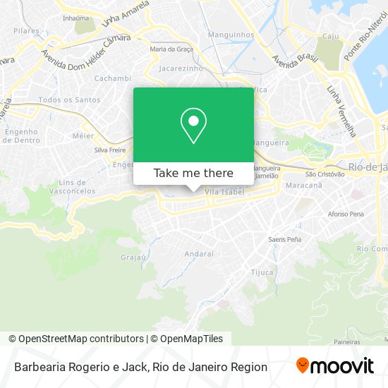 Mapa Barbearia Rogerio e Jack