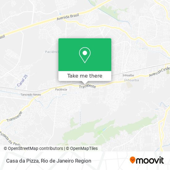 Mapa Casa da Pizza