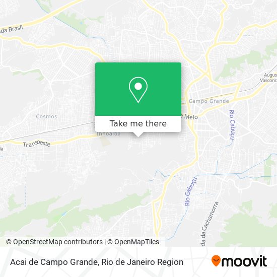 Acai de Campo Grande map