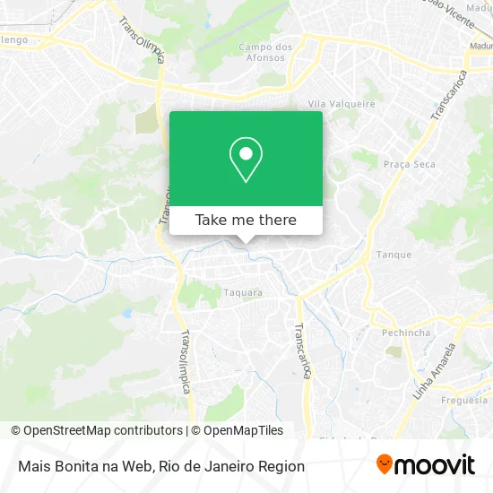 Mais Bonita na Web map