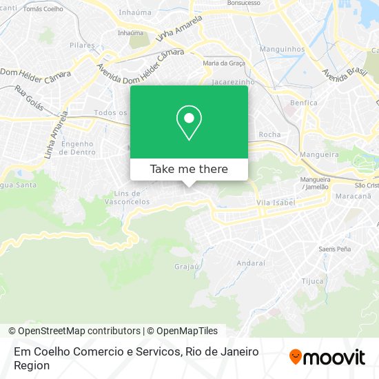 Mapa Em Coelho Comercio e Servicos