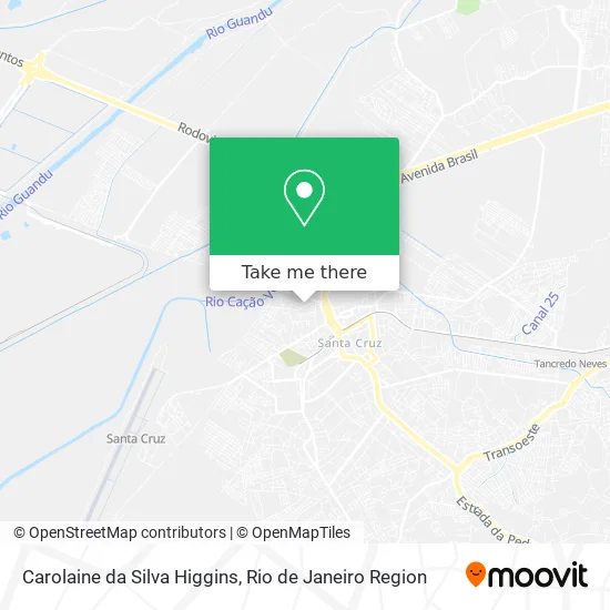 Carolaine da Silva Higgins map