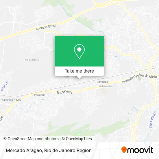Mercado Aragao map