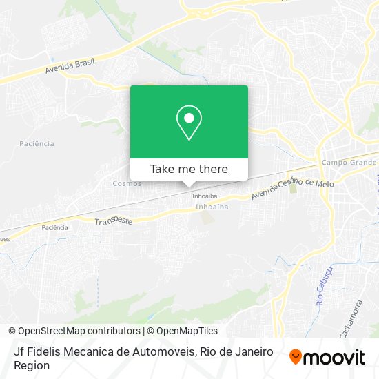 Jf Fidelis Mecanica de Automoveis map