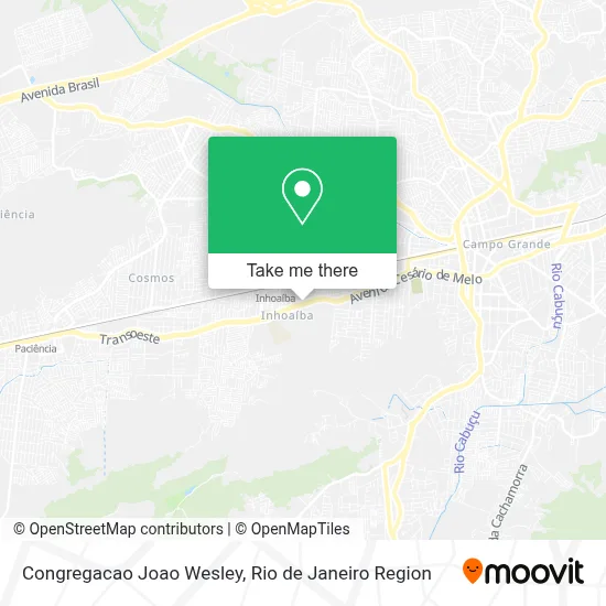 Congregacao Joao Wesley map