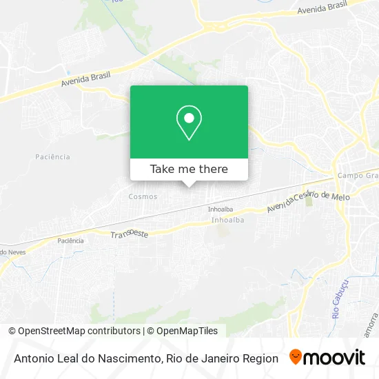 Antonio Leal do Nascimento map