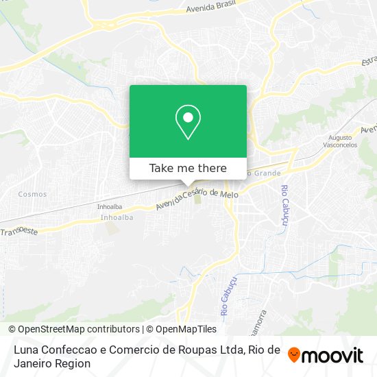 Luna Confeccao e Comercio de Roupas Ltda map