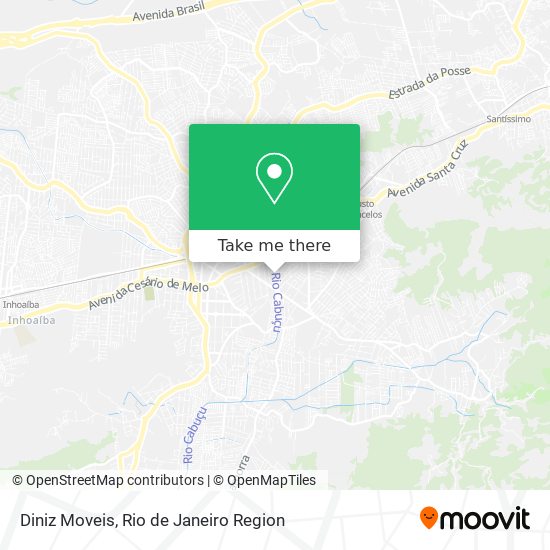 Diniz Moveis map