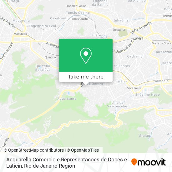 Acquarella Comercio e Representacoes de Doces e Laticin map