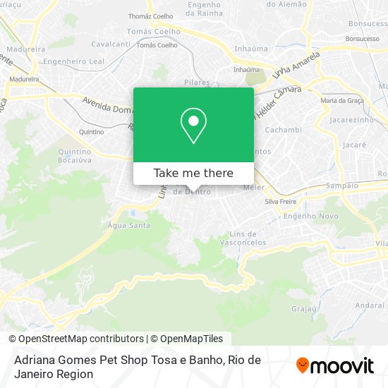 Mapa Adriana Gomes Pet Shop Tosa e Banho