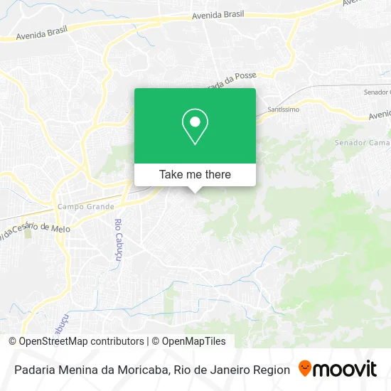 Padaria Menina da Moricaba map
