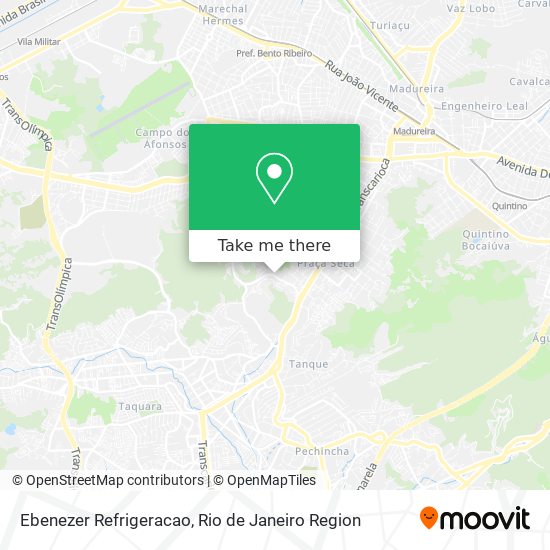 Ebenezer Refrigeracao map