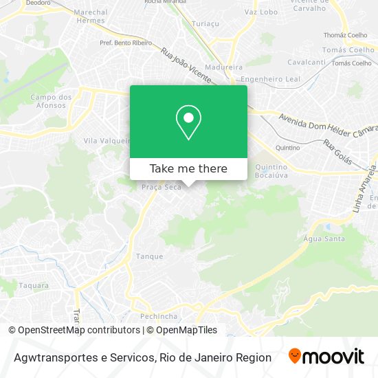 Agwtransportes e Servicos map