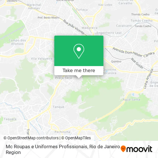 Mc Roupas e Uniformes Profissionais map