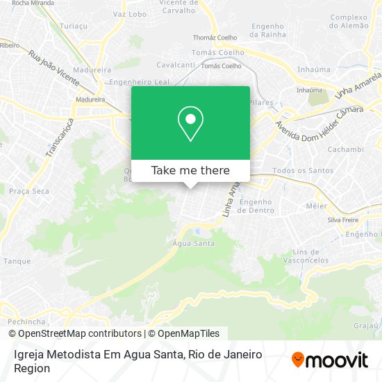 Mapa Igreja Metodista Em Agua Santa