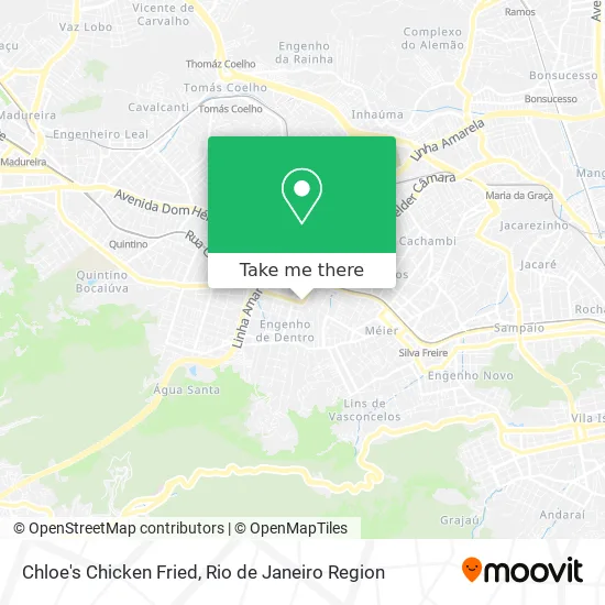 Chloe's Chicken Fried map