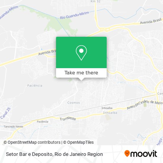 Setor Bar e Deposito map