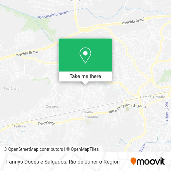 Fannys Doces e Salgados map