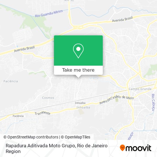 Rapadura Aditivada Moto Grupo map