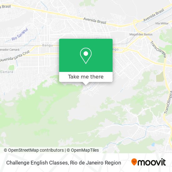 Challenge English Classes map