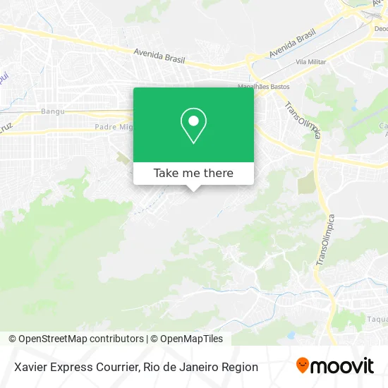 Xavier Express Courrier map