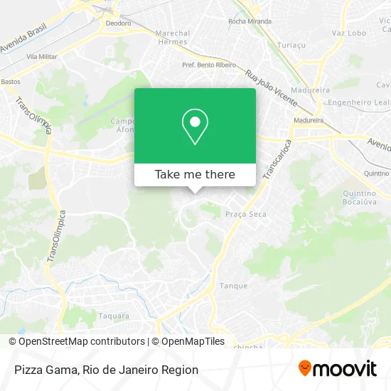 Pizza Gama map