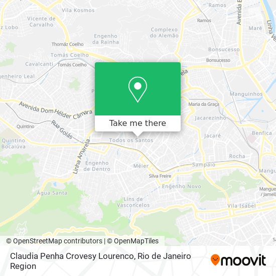 Claudia Penha Crovesy Lourenco map