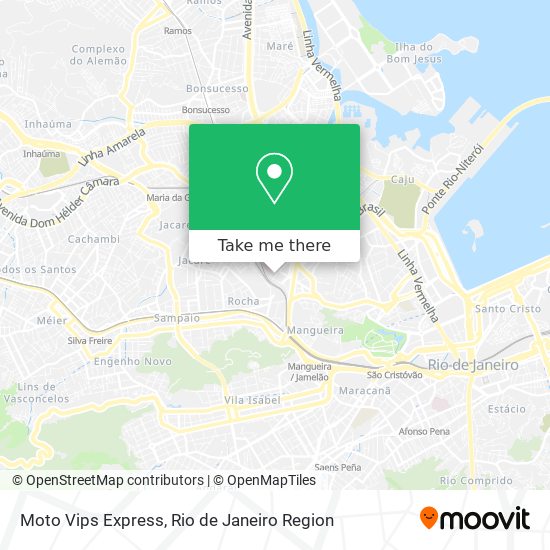 Mapa Moto Vips Express