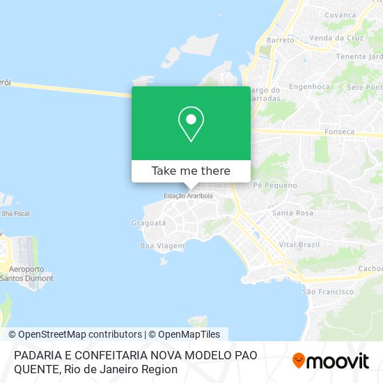 Mapa PADARIA E CONFEITARIA NOVA MODELO PAO QUENTE
