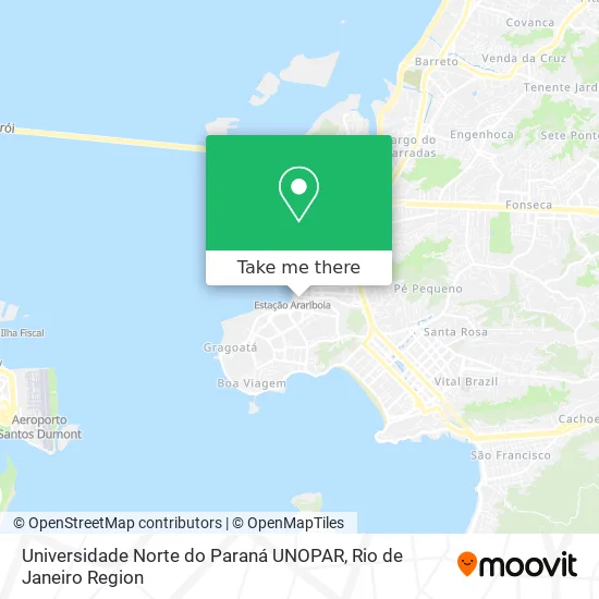 Universidade Norte do Paraná UNOPAR map