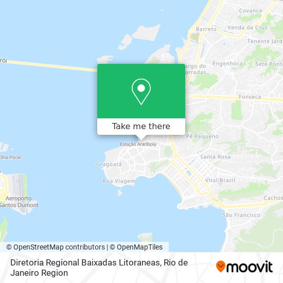 Diretoria Regional Baixadas Litoraneas map