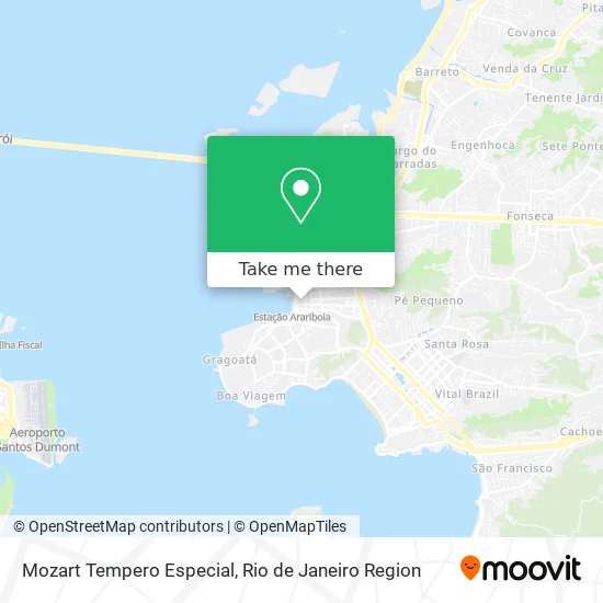 Mozart Tempero Especial map