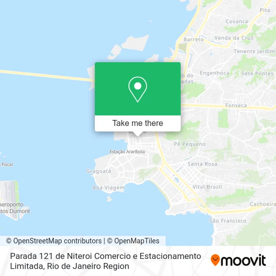 Parada 121 de Niteroi Comercio e Estacionamento Limitada map