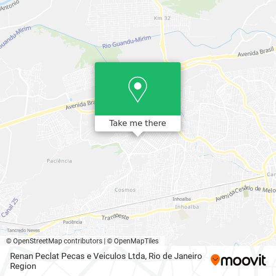 Renan Peclat Pecas e Veiculos Ltda map