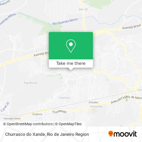 Mapa Churrasco do Xande