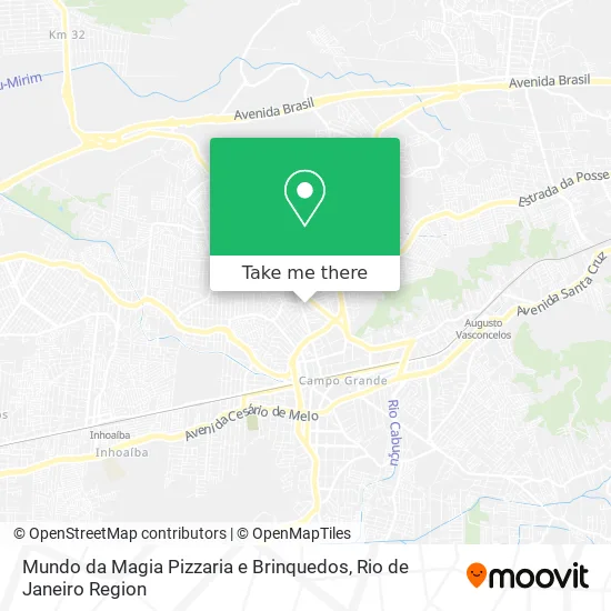 Mundo da Magia Pizzaria e Brinquedos map