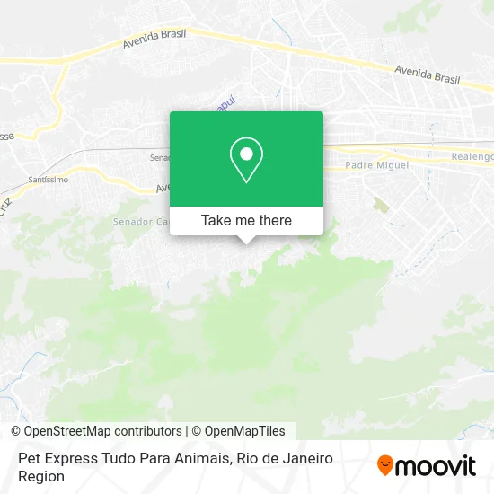 Pet Express Tudo Para Animais map