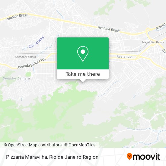 Mapa Pizzaria Maravilha