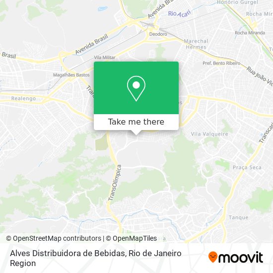 Mapa Alves Distribuidora de Bebidas