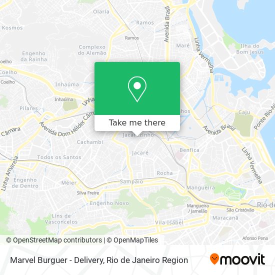 Marvel Burguer - Delivery map