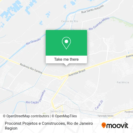 Proconst Projetos e Construcoes map