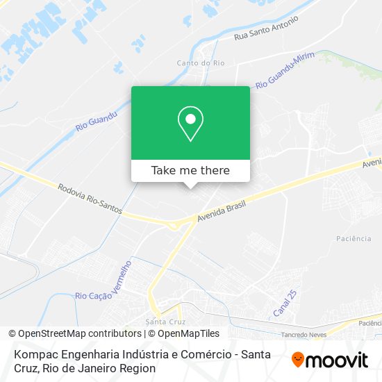Kompac Engenharia Indústria e Comércio - Santa Cruz map