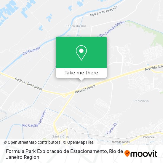 Formula Park Exploracao de Estacionamento map